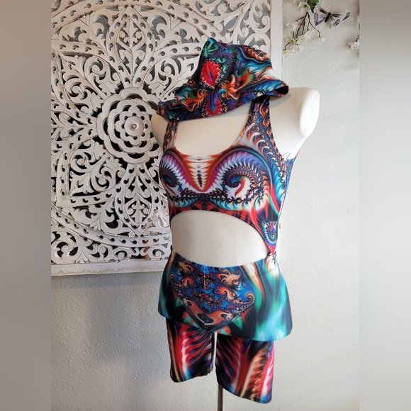 BADINKA BEYOND DIVERGENCY CATSUIT HOODIE ROMPER BACK & FRONT OPENING COSPLAY XS - Picture 9 of 15